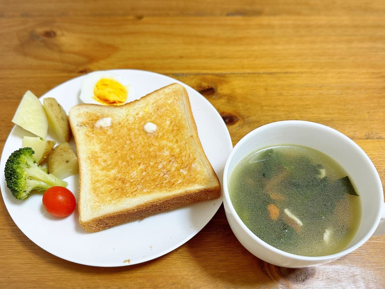 ホットクックの2段調理で作られた朝食